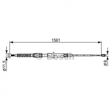 Bosch Parking Brake Cable BC1148