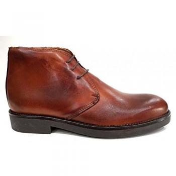 BRAWN'S Sneaker Stringata Uomo in Pelle Sudan