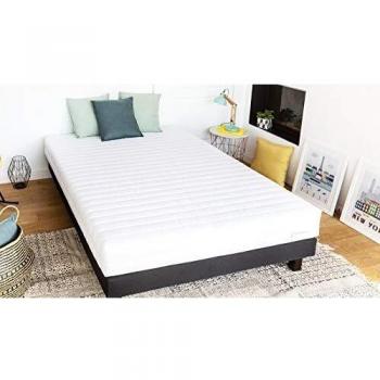Duo Matelas-Sommier Ergo Plus 160x200 – Coutil Microfibre Déhoussable
