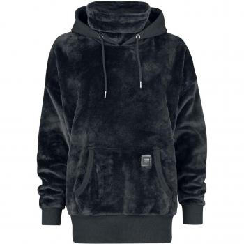 Felpa con cappuccio nera Fluffy Black Premium by EMP