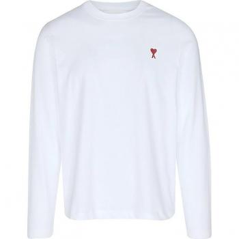 T-shirt à manches longues AMI Paris blanc