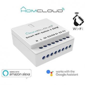 Modulo Interruttore Intelligente Wi-Fi 3 canali da incasso