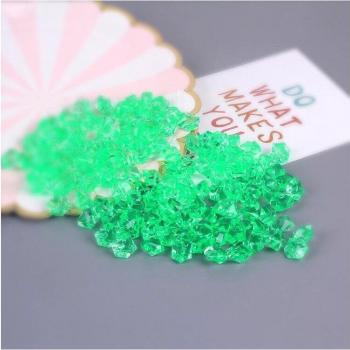 Gemmes décoratives 14mm pour aquarium, cristaux acryliques, 100 pièces
