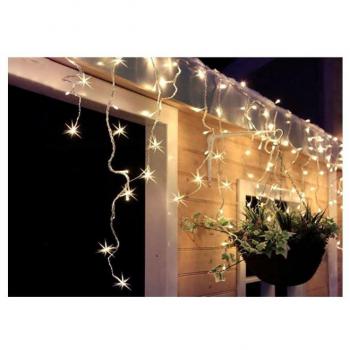LED vánoční závěs Solight, 120 LED, 3m x 0,7m, 6m přívod, IP44, teplá bílá
