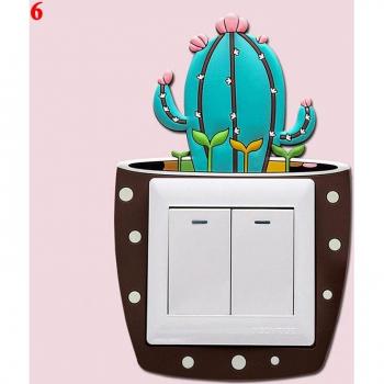 Silicone Cactus Light Switch Decor