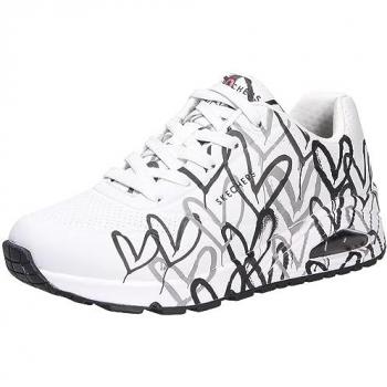 Skechers Uno Dames Hartjes Print Running Sneaker