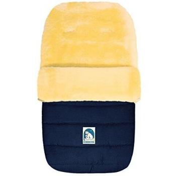 HEITMANN Lammfellfußsack Eisbärchen marine für den Winter