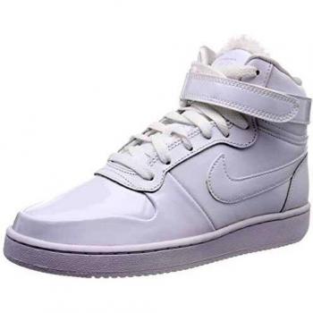 Nike Damen WMNS Ebernon Mid Prem Sportschuh, Weiß (Weiß/Weiß/Schwarz), Größe 38 EU