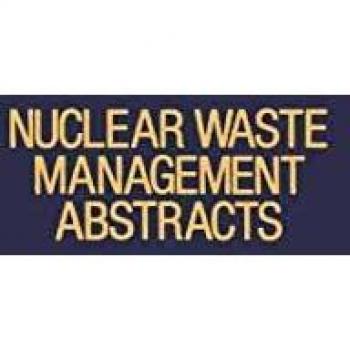 Nuclear Waste Management Abstracts (IFI Data Base Library)