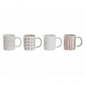 Tazza decorata in porcellana 13x8,5x9 cm