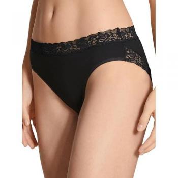 Slip CALIDA Natural Comfort Lace, Damen, Gr. S (40/42), schwarz