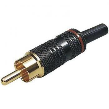 BKL Electronic 0101011 Cinch-Steckverbinder 2-polig Stecker Weiß