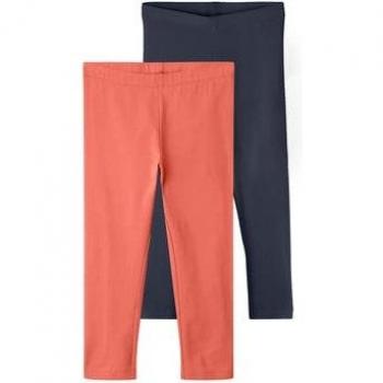 Paquete Duo Leggings Nkfvivian Coral y Esmeralda Sombra