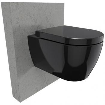 Bernstein Hänge WC NT2038 Tiefspül-WC, Softclose Deckel, Duroplast, Spülrandlos