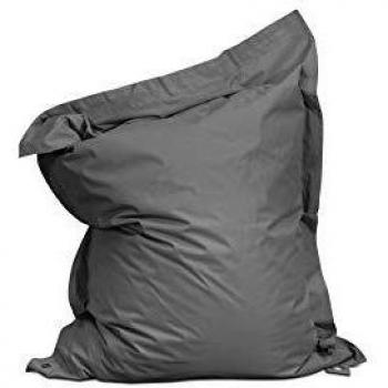 Pouf da giardino grigio XXL in poliestere 180 x 145 cm