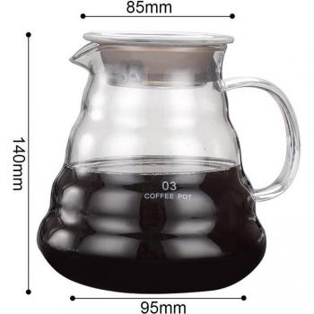 Clear Glass Coffee Carafe 360ml