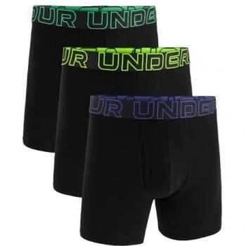 M Boxershorts UA Perf Cotton 6in Negro – conjunto de 3
