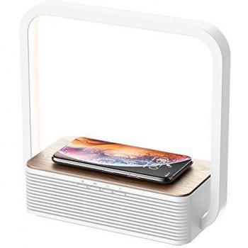 Lampe de chevet WILIT A15B – 60 LEDs, chargeur sans fil pour Samsung iPhone