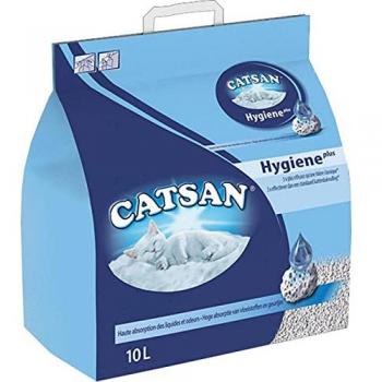 Arena Catsan Plus 10 L, Paquete Dual de Higiene para Gatos