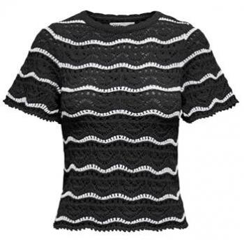 Kurzarmpullover ONLY ONLANNASOFIA LIFE SS STRIPE O-NECK
