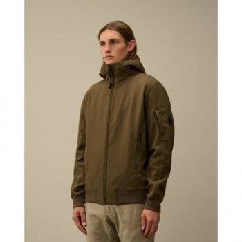 C.P. Company Stylish Green Outerwear – Men's XL Hooded Jacket