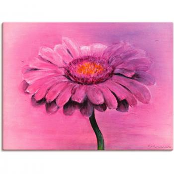 Gerbera-Leinwand 120x90 cm (Artland) – Einmalige Druckausgabe