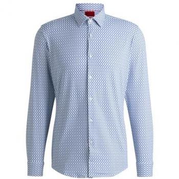 HUGO Kenno Slim Fit Hemd in Aqua