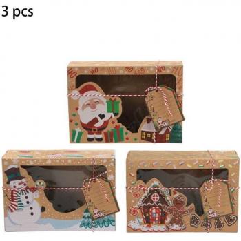 Kraft Paper Christmas Gift Boxes