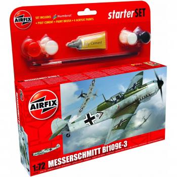 1:72 Messerschmitt Bf109E Military Plane Kit – Airfix