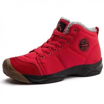 AZOOKEN Wasserdichte Winterschuhe Herren Damen Warm Trekking Stiefel für Schnee