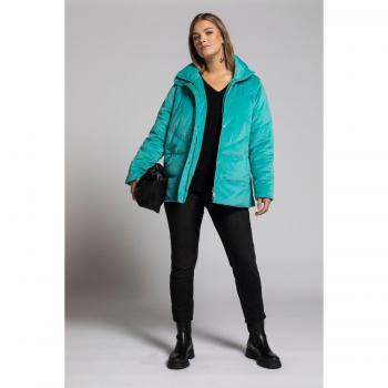 Giacca trapuntata Ulla Popken verde velluto donna taglia 52/54