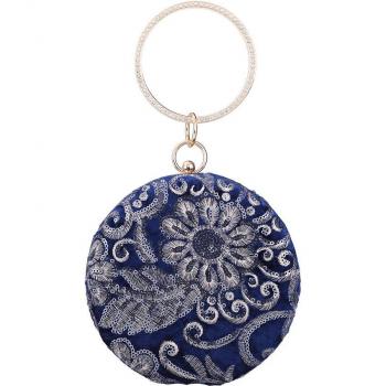 Pochette de soirée ronde en sequins MN1569