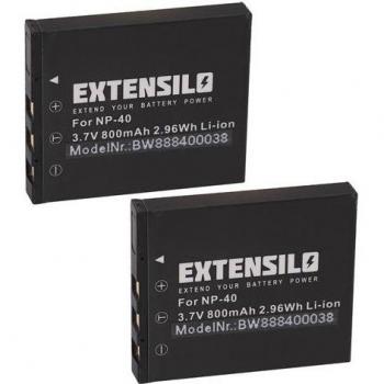 Hochleistungsakku 800 mAh für Fujifilm FinePix von Extensilo