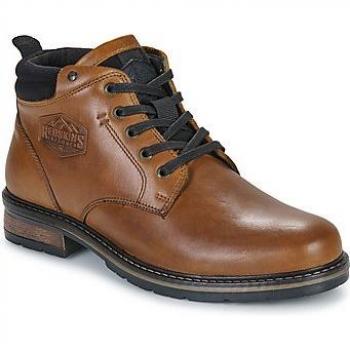 Bottines Redskins – Style Équilibre – 41 – Teinte Cognac Noir – Lacets Plates