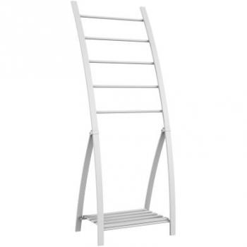 Porte-serviette sur pied blanc mat Loft Game ALLIBERT avec 5 barres design