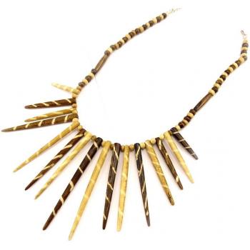Collier Kilimanjaro en Marron Bicolore – Série C5026 des Trésors de Lily