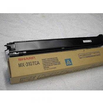 Restposten! Original Sharp MX-31GTCA Toner cyan (ca. 15.000 Seiten)