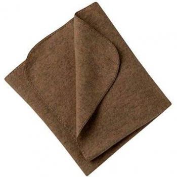 Engel Baby Wollfleece Decke, 80 x 100cm, walnuss Mel