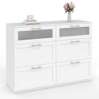 Cassettiera Vito 110 cm – Linea Legno Bianco