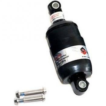Amortiguador de suspensión trasera para bicicleta, negro, 100/125/150/175mm, plegable