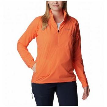 T-shirt Columbia Titan Passâ„¢ à manches longues 1/2 zip (orange) femme