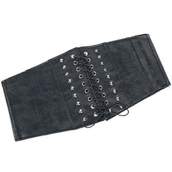 Jawbreaker Black Rockabilly Faux Leather Belt for Women