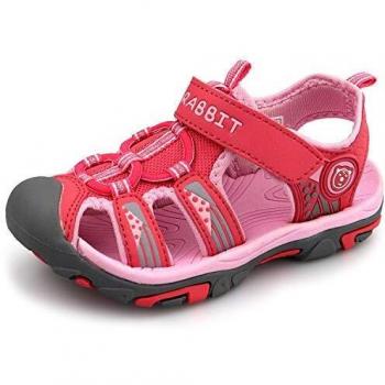 BaiMoJia Kids Hiking Sandals (Closed Toe) – Pink, UK 13.5, Boys & Girls