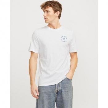 Jjsimon Kurzarmshirt Crew Neck Weiß