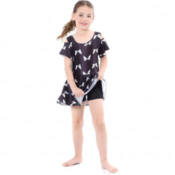 Bequemer Zwei-Stück-Swimdress für muslimische Teenagerinnen