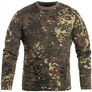MIL-TEC 2XL Flecktarn Camo Long Sleeve Top for Men