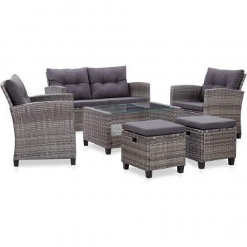 Muebles Exteriores 6P Grises