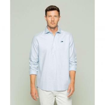 Polera Gallo Celeste Slim 1985