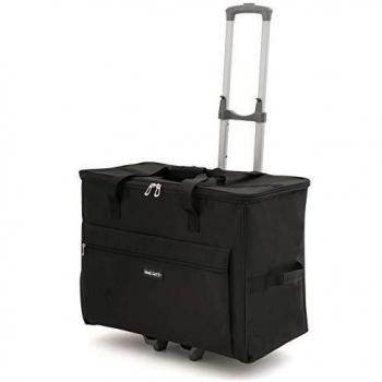 Stylish Black Sewing Machine Storage Trolley Bag