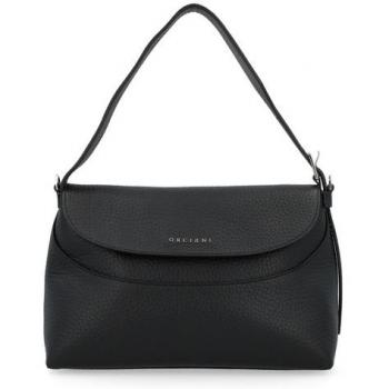 Orciani Women's Black Leather Shoulder Bag, ONE SIZE